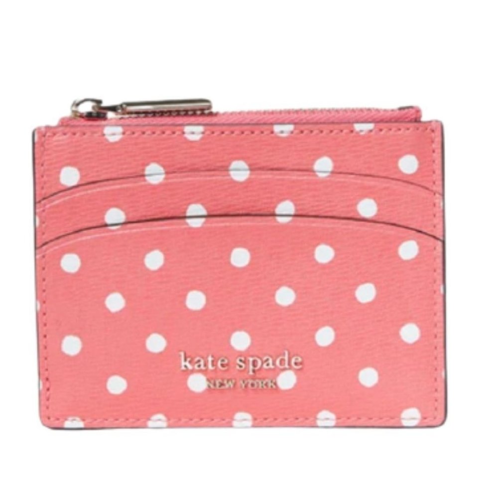 ✨HOST PICK✨ NWOT Kate Spade Spencer Dots Zip Coin Card Case